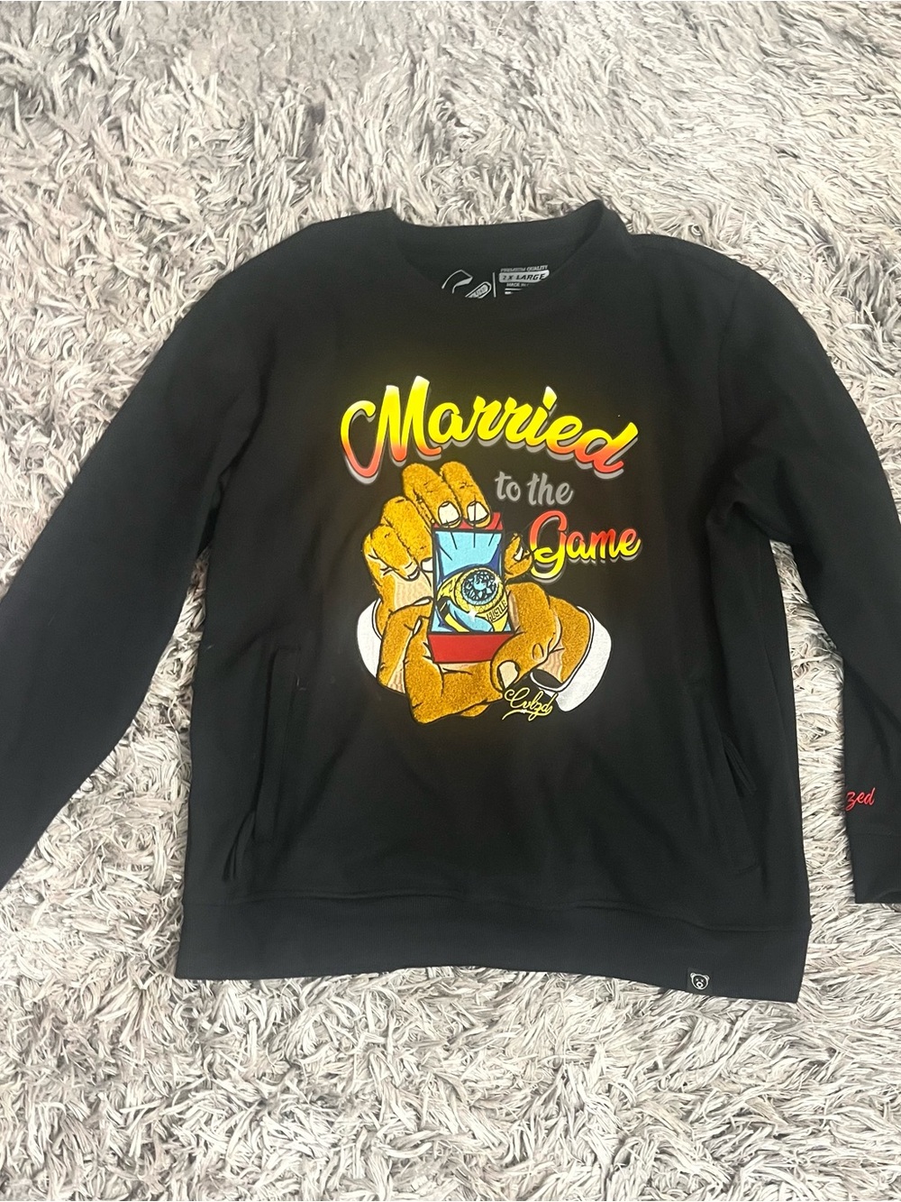 Civilized Men’s Married to the Game Graphic Crewneck Sweatshirt 2XL